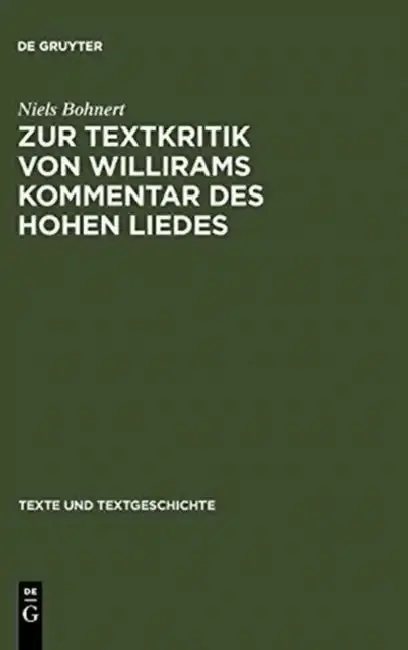 Cover of Zur Textkritik Von Willirams Kommentar Des Hohen Liedes