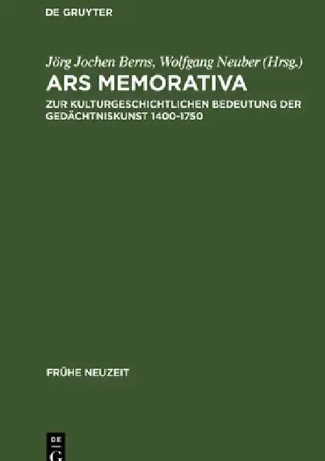 Cover of Ars memorativa