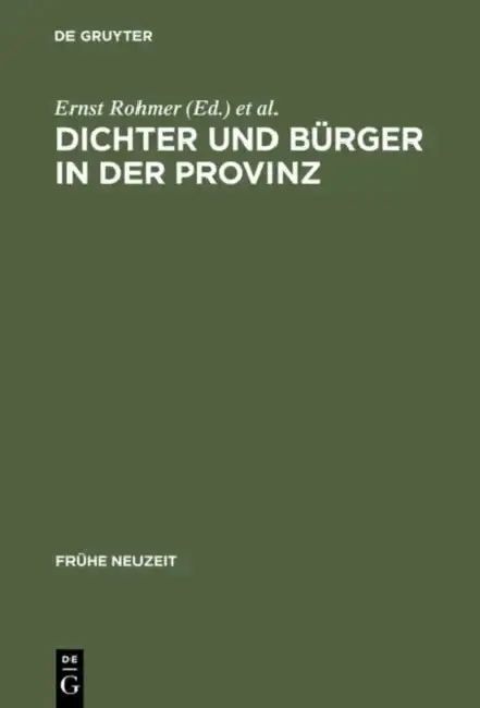 Cover of Dichter und Bürger in der Provinz