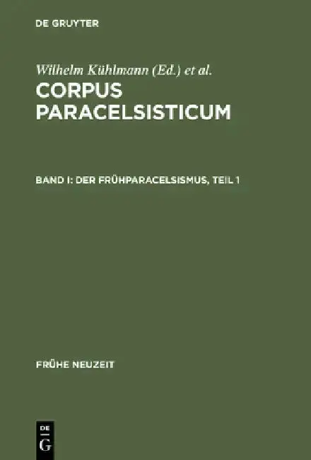 Cover of Der Frühparacelsismus / Teil 1