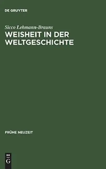 Cover of Weisheit in der Weltgeschichte
