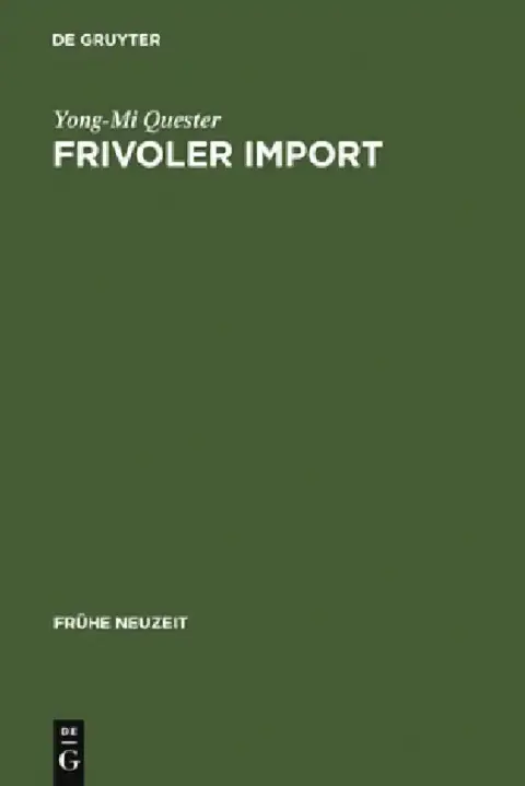 Cover of Frivoler Import