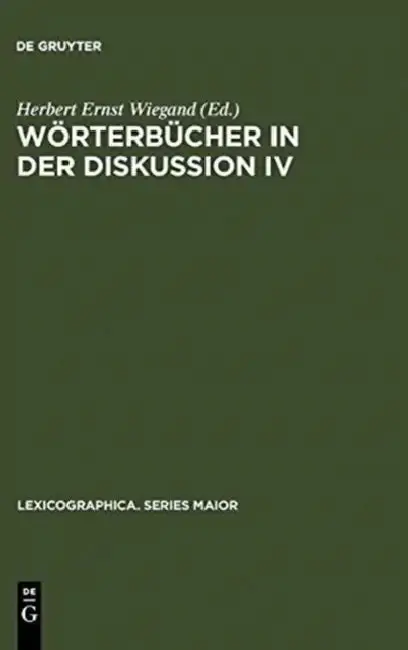 Cover of Wörterbücher in der Diskussion IV