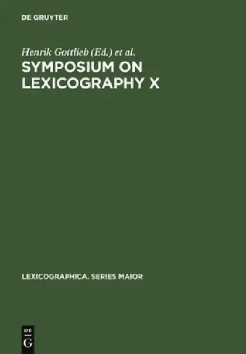 Cover of Symposium on Lexicography X