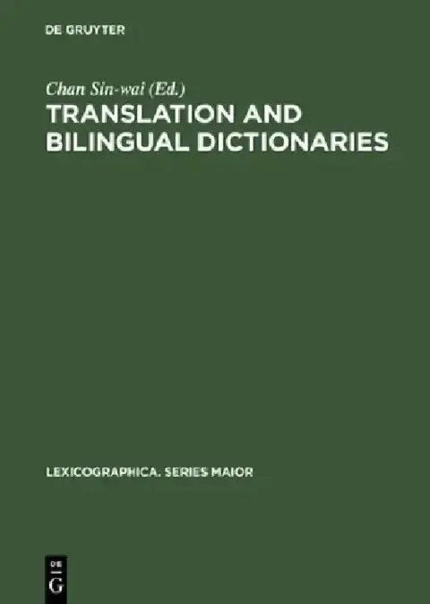 Cover of Translation and Bilingual Dictionaries