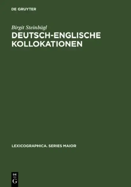 Cover of Deutsch-englische Kollokationen