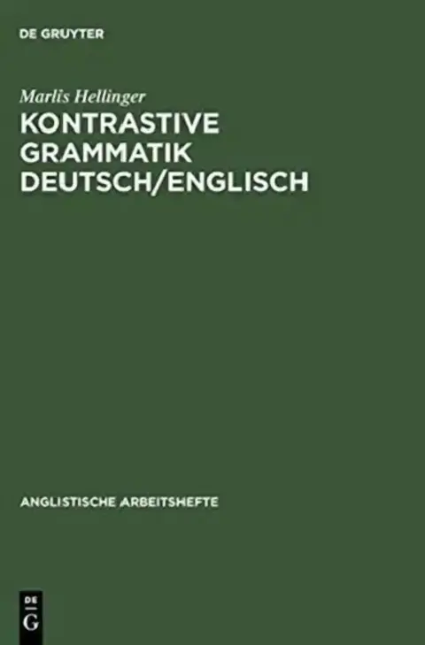 Cover of Kontrastive Grammatik Deutsch/Englisch