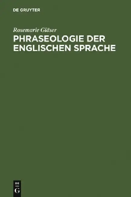 Cover of Phraseologie der englischen Sprache