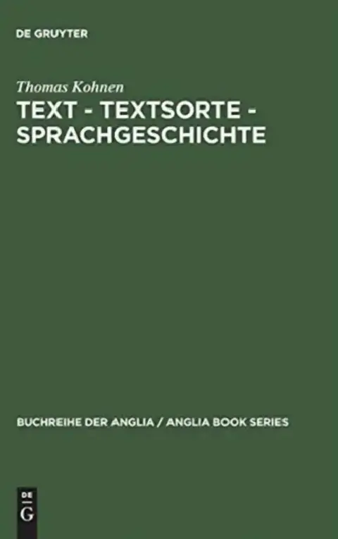 Cover of Text - Textsorte - Sprachgeschichte
