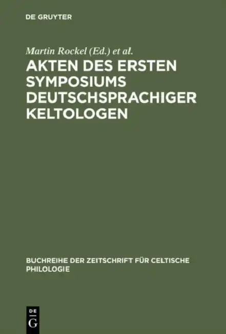 Cover of Akten Des Ersten Symposiums Deutschsprachiger Keltologen