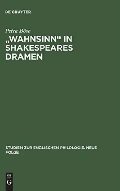 Cover of "Wahnsinn" in Shakespeares Dramen