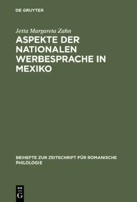 Cover of Aspekte der nationalen Werbesprache in Mexiko