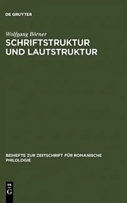 Cover of Schriftstruktur und Lautstruktur