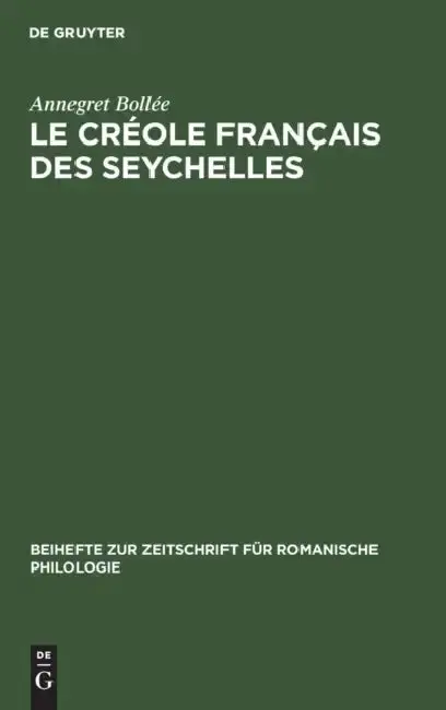Cover of Le Créole Français Des Seychelles