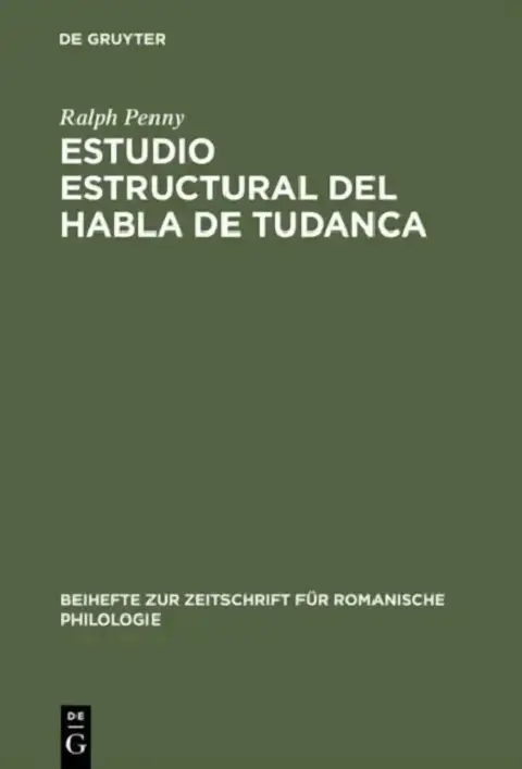 Cover of Estudio estructural del habla de Tudanca