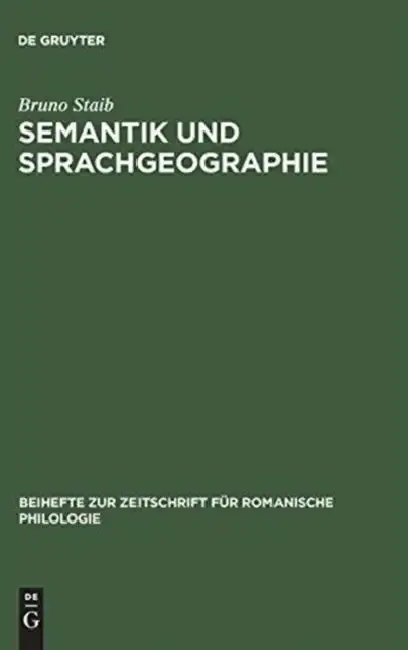 Cover of Semantik und Sprachgeographie