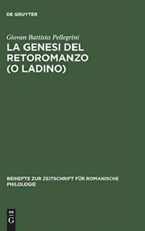Cover of La genesi del retoromanzo (o ladino)