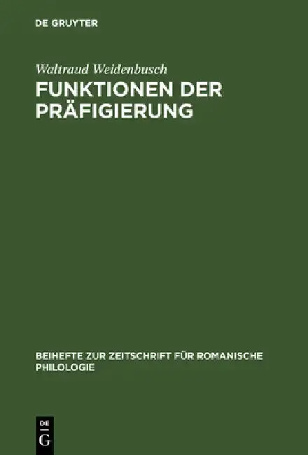 Cover of Funktionen der Präfigierung