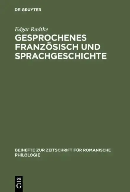 Cover of Gesprochenes Französisch und Sprachgeschichte