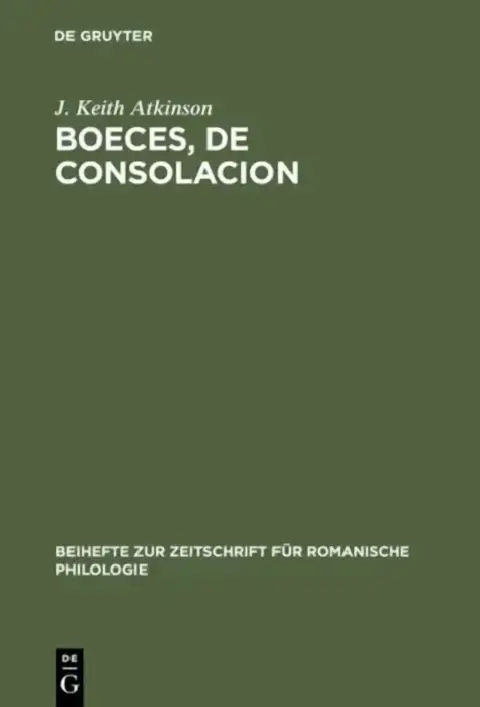 Cover of Boeces, De Consolacion