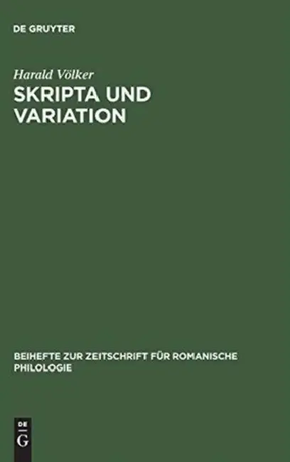 Cover of Skripta und Variation