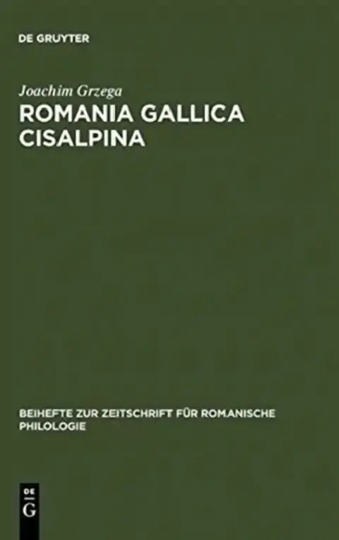 Cover of Romania Gallica Cisalpina