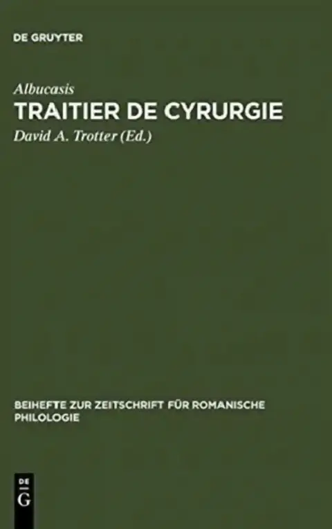 Cover of Traitier de Cyrurgie