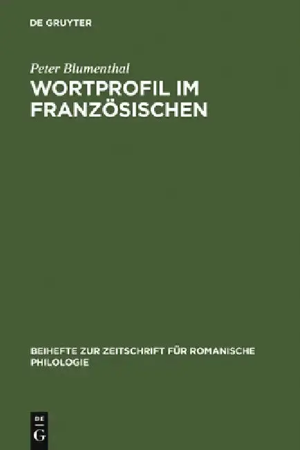Cover of Wortprofil Im Französischen