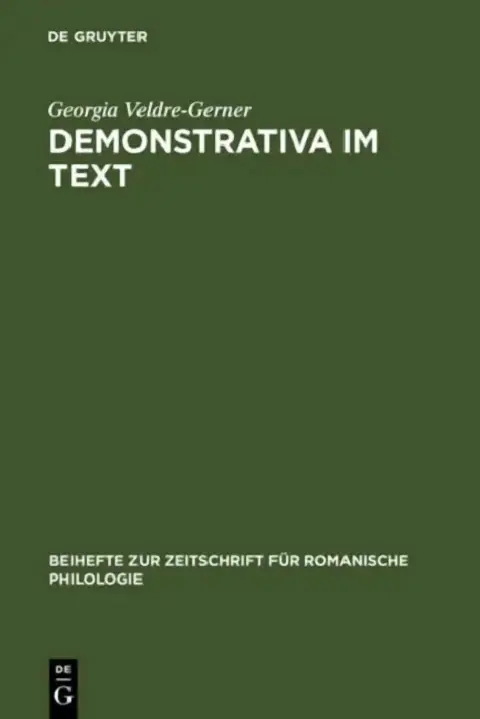 Cover of Demonstrativa im Text