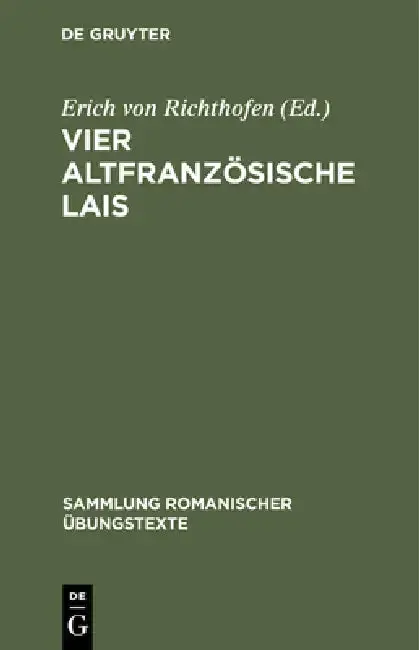 Cover of Vier altfranzösische Lais