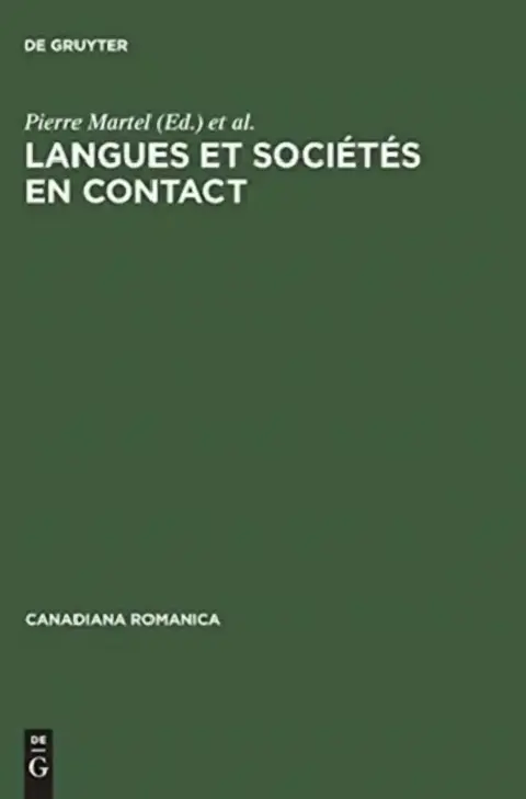 Cover of Langues Et Sociétés En Contact
