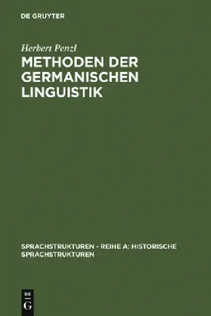 Cover of Methoden der germanischen Linguistik