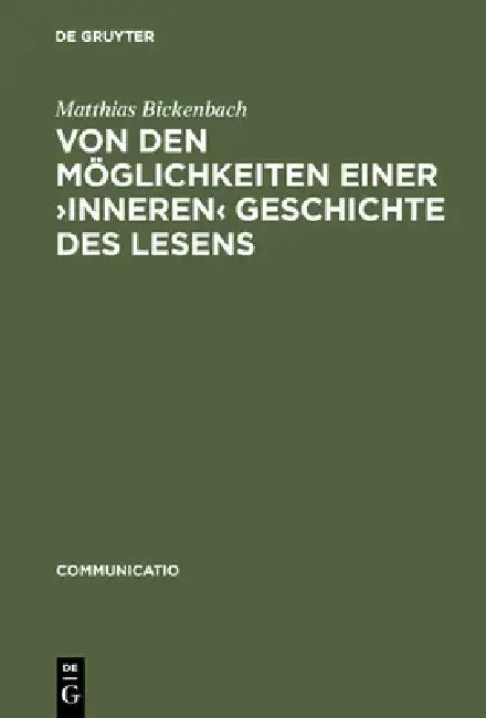 Cover of Von Den Möglichkeiten Einer >Inneren