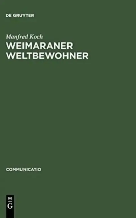 Cover of Weimaraner Weltbewohner