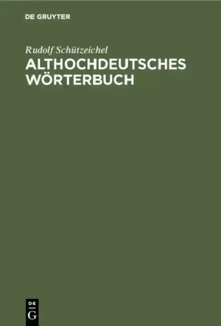 Cover of Althochdeutsches Wörterbuch