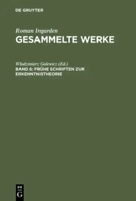 Cover of Fruhe Schriften Zur Erkenntnistheorie