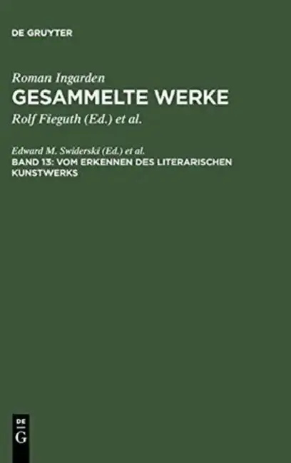Cover of Vom Erkennen Des Literarischen Kunstwerks