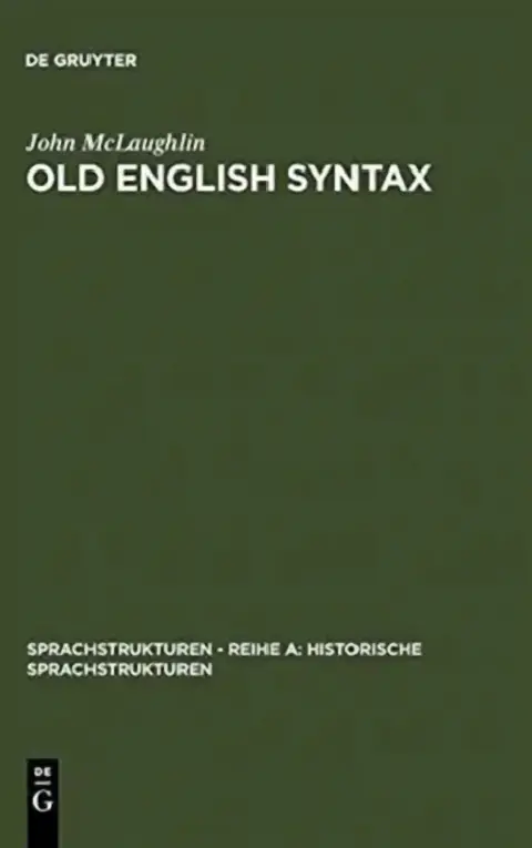 Cover of Old English Syntax