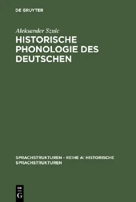 Cover of Historische Phonologie des Deutschen