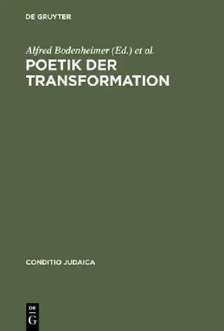 Cover of Poetik der Transformation