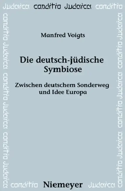 Cover of Die deutsch-jüdische Symbiose
