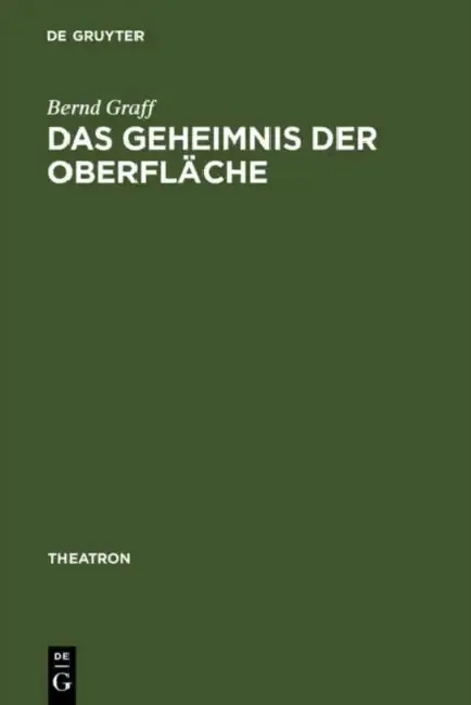 Cover of Das Geheimnis der Oberfläche