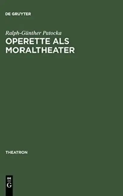 Cover of Operette als Moraltheater