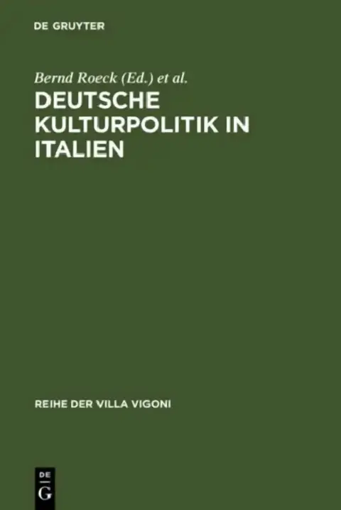 Cover of Deutsche Kulturpolitik in Italien