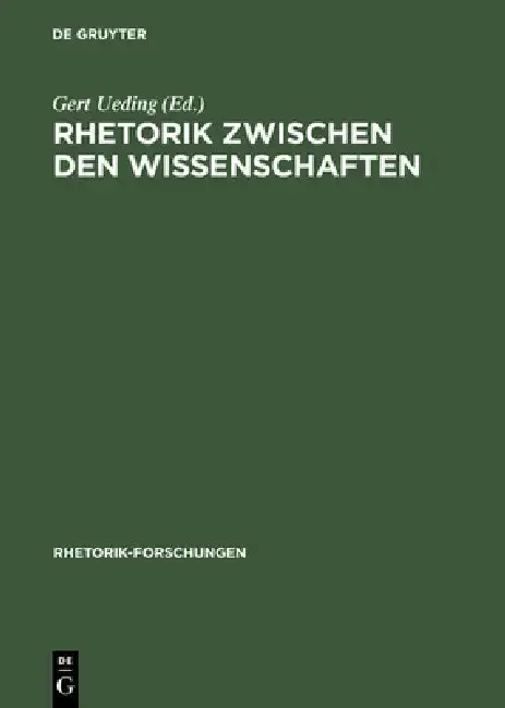 Cover of Rhetorik Zwischen Den Wissenschaften