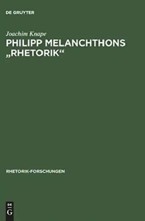 Cover of Philipp Melanchthons "Rhetorik"