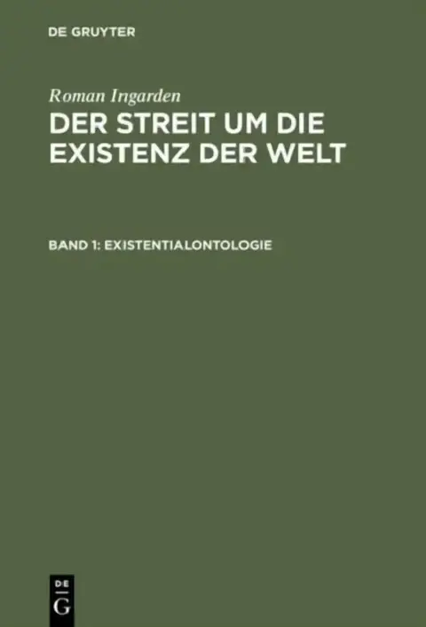 Cover of Existentialontologie