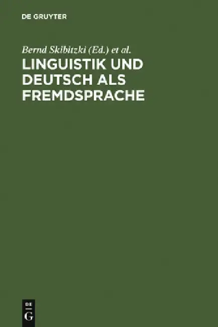 Cover of Linguistik und Deutsch als Fremdsprache