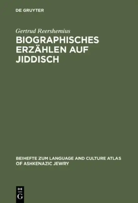 Cover of Biographisches Erzählen auf Jiddisch