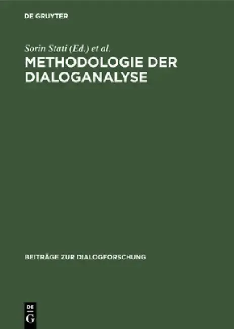 Cover of Methodologie der Dialoganalyse
